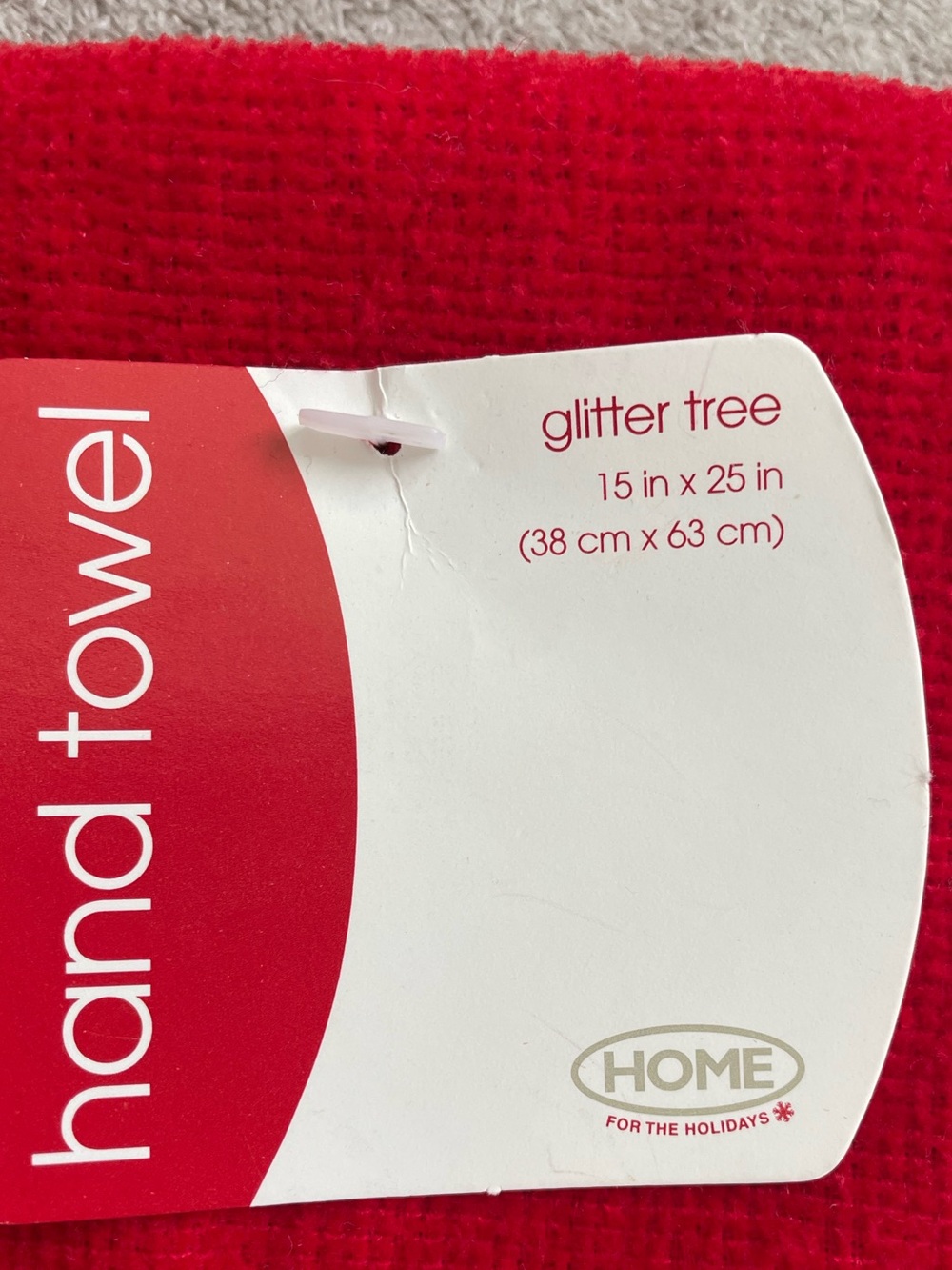 Festive Red Christmas Tree Kitchen Towels - Picture 5 of 7